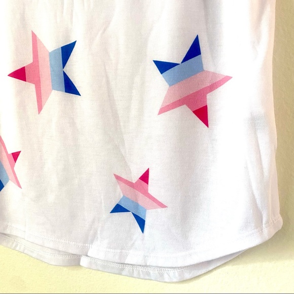 Red White blue star Short sleeve graphic print short sleeve tee, NEW!🇺🇸 - Picture 8 of 14